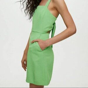 Aritzia Wilfred Ecoulement Open Tie Back Mini Dress